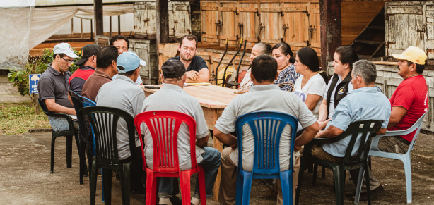 Réunion de travail entre les équipe Kaoka et les organisations de producteurs en Équateur (2020)